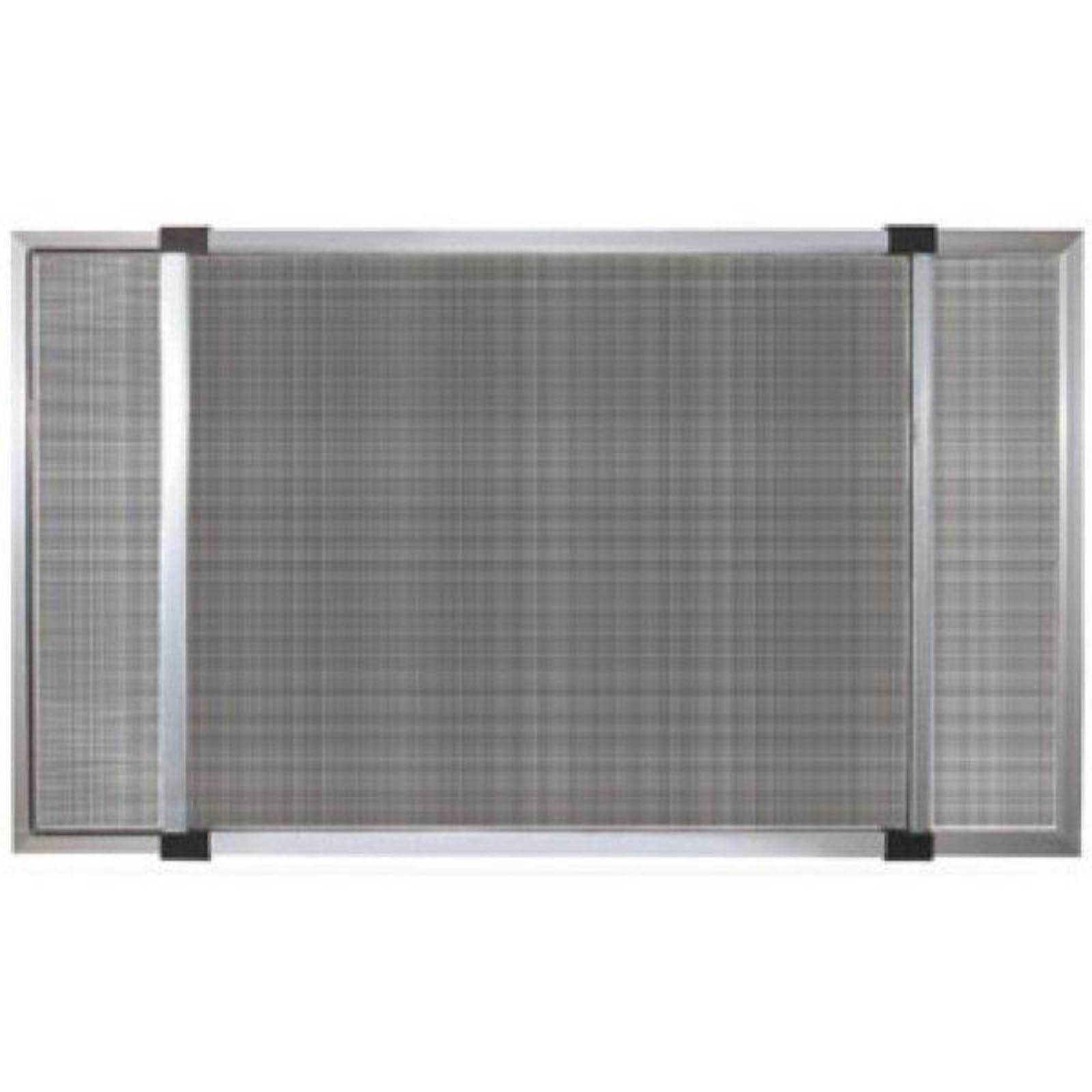 La zappa Moustiquaire en aluminium extensible pour portes et fenêtres adaptable sur mesure (aluminium, 50 x 70 cm)