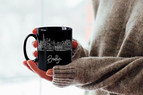 Vista 150 de TJ Originals - Taza de café Boston Massachusetts, regalo de taza de café de recuerdo de viaje turístico, taza de cerámica Skyline de 11 oz, taza