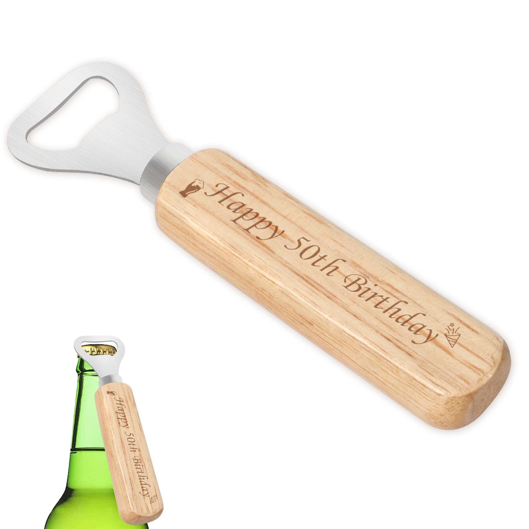 50th Birthday Gifts Mens 50th Birthday Gifts for Him Novelty Beer Bottle Opener 50 Year Old Gift for Men Best 50th Birthday Gift Happy 50th Birthday Present for Men 50 Year Old Male Birthday Present