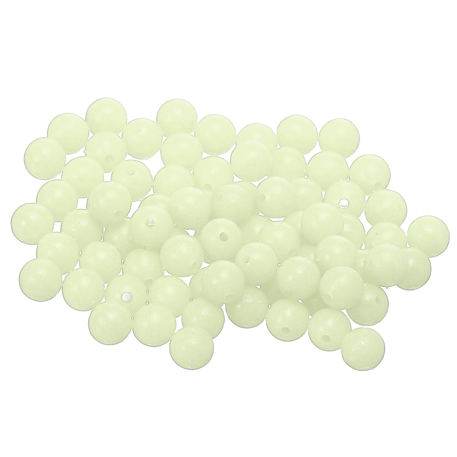 YELARXI Fishing Beads Glow Soft Plastic Fish Rigs 7 mm (500 Pack, Natural Color)