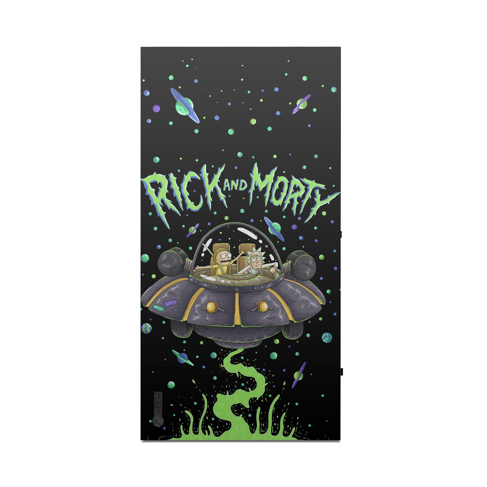 Head Case Designs sous Licence Officielle Rick and Morty Le Space Cruiser Graphiques Vinyle Autocollant De Jeu Peau Autocollant Couverture Compatible avec Xbox Series X Console and Controller Bundle