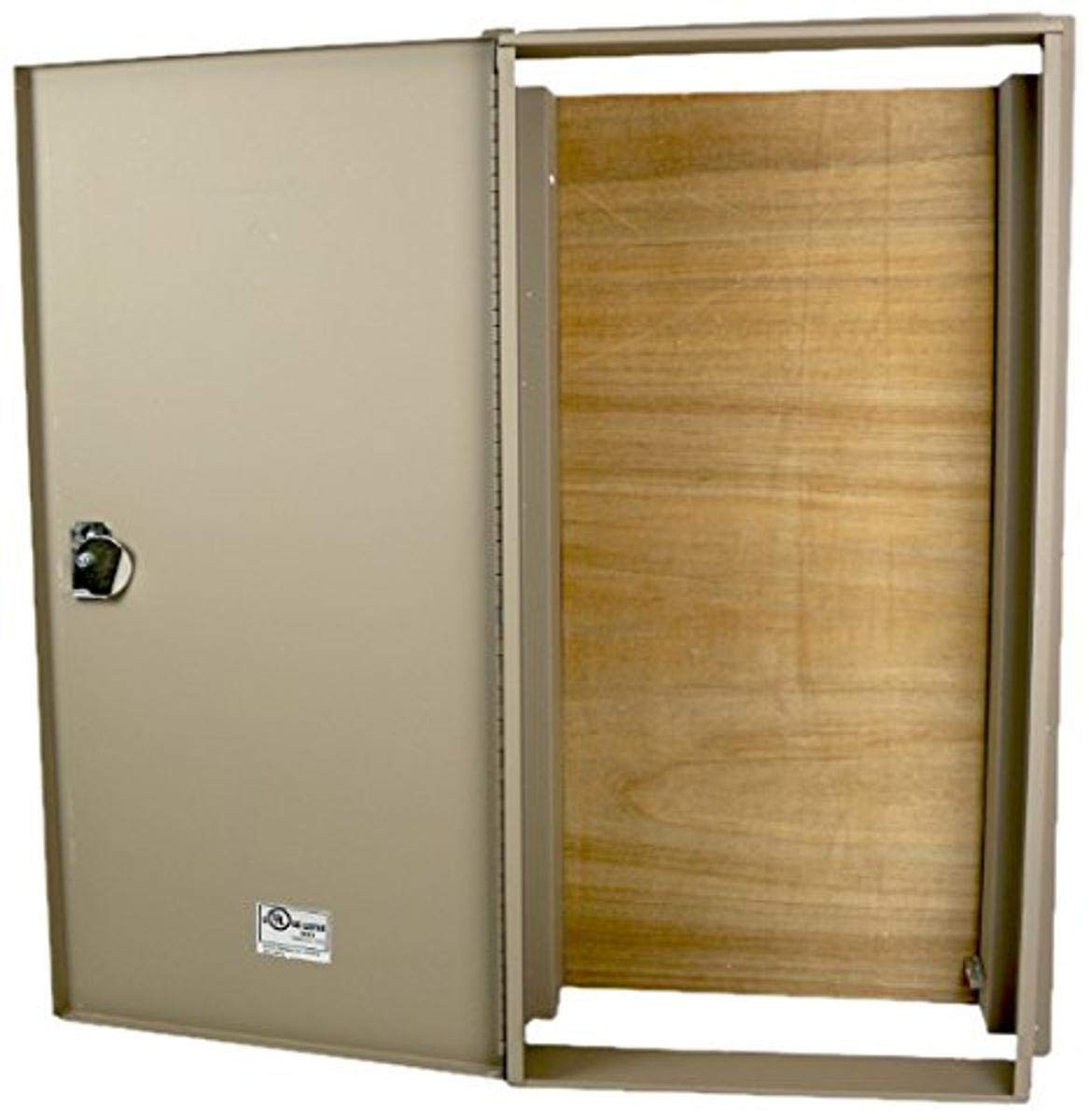 Benner-Nawman 14326WH-UL Exterior Semi-Recessed Enclosures, 14-Inch X 32-Inch X6-Inch, Tan