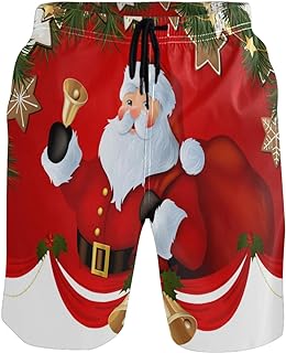 Fashion Cool Style Men's Beach Shorts Swim Trunks Quick Dry Casual Polyester Swim Shorts with Pockets S-XXL… - Buy now