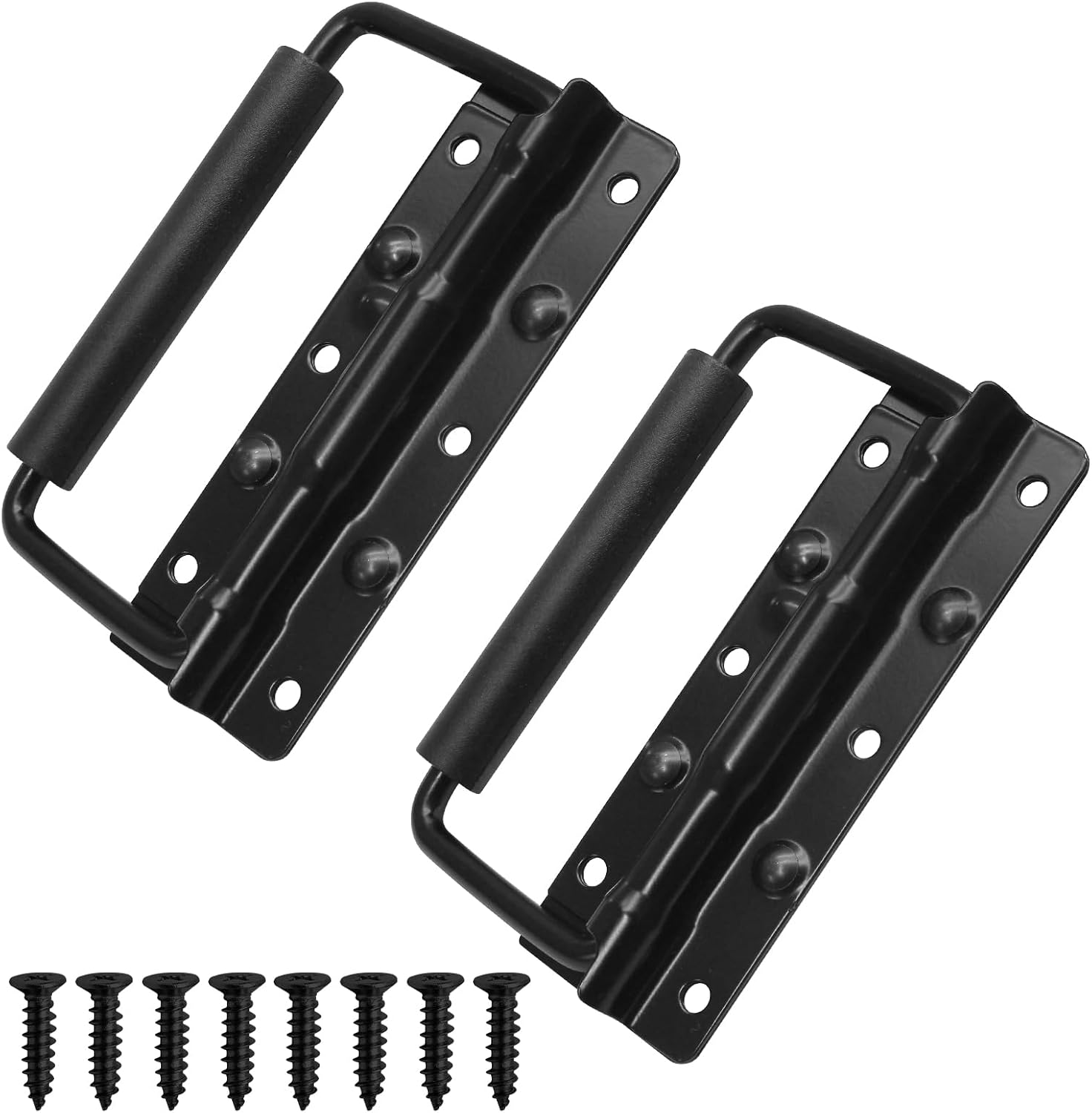 Litoexpe 2pcs Spring Loaded Handles 4.9 Inch, Black Heavy Duty Handle ...