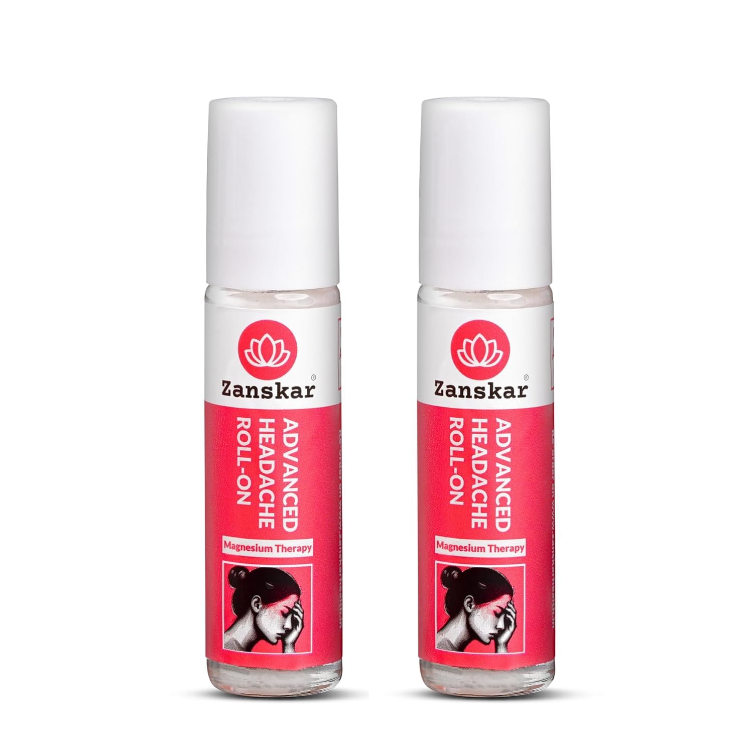 Headache & Migraine Roll-on | Instant Relief from Stress, Eye Strain, Sinus & Cold | Magnesium + Lavender + Clove | Natural, Pocket-Friendly, Premium Packaging - 10 ml (Pack of 2)-image-28