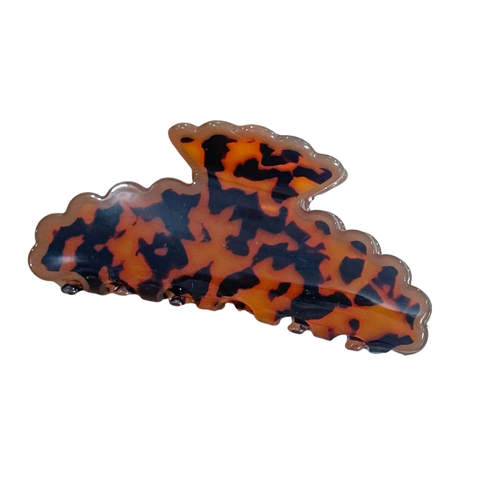 MICFENY Stylish Resin Hair Clip Marble Finish Ponytail Comfortable Hold For Women Girls