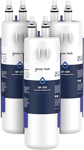 GLACIER FRESH Filtro de agua para refrigerador W1029537A compatible con W10295370A, EDR1RXD1, filtro 1, W10295370, P4RFWB, P8RFWB2L, 46-9930,