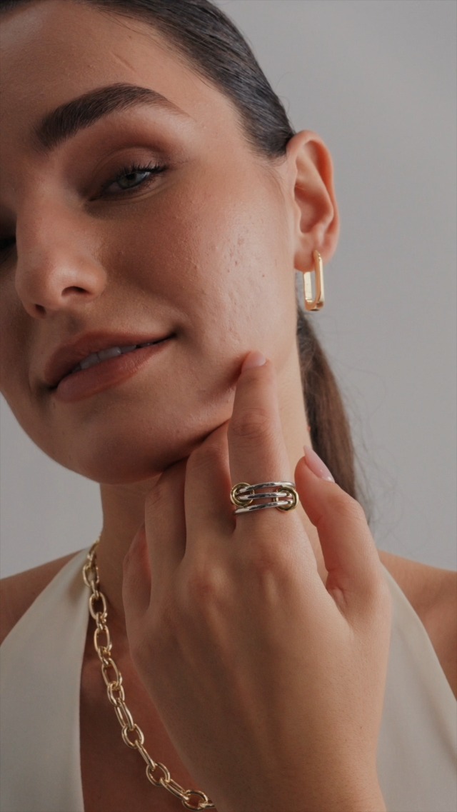 Pavoi Rings Wedding Ring Set For Women FUNEIA Stackable Gold Rings