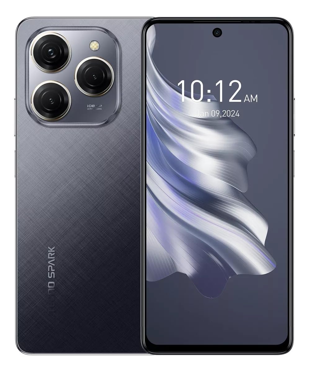 TECNO Spark 20 Pro Dual SIM Moonlit Black 8+8GB RAM 256GB 4G - UAE Version