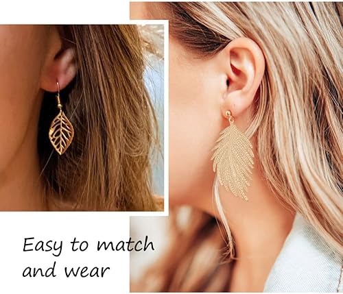 Miniatura 3 de Beadthoven - 10 colgantes de latón dorado claro de filigrana de búho, adornos de metal grabados, dijes de conector hueco de pájaro para aretes,