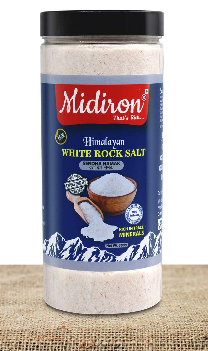 Midiron Rock Salt (Sendha Namak)| Vrat Ka Namak, Sendha Namak for a Healthy Life, Weight Loss & Salt Flush, Low Sodium Sendha Namak With 84 Minerals, Mineral rich Salt for Healthy Cooking, Lahori Namak Vrat Ka Namak (300 Gm) (B0899DHTKV) Amazon Price History, Amazon Price Tracker