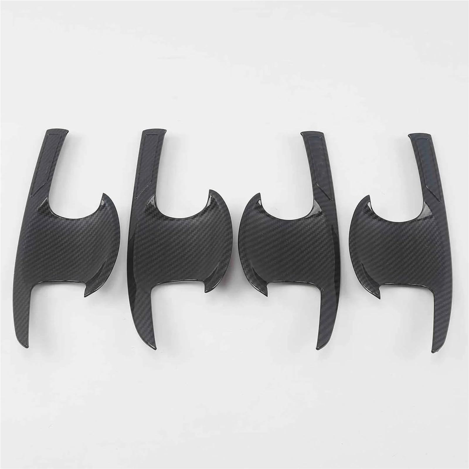 SLIMES for CR-V for CRV 2017-2021 Carbon Fiber Chrome Car Door Handle Covers Trim Overlay Styling Auto Accessories Cover Stickers(Carbon Bowl)