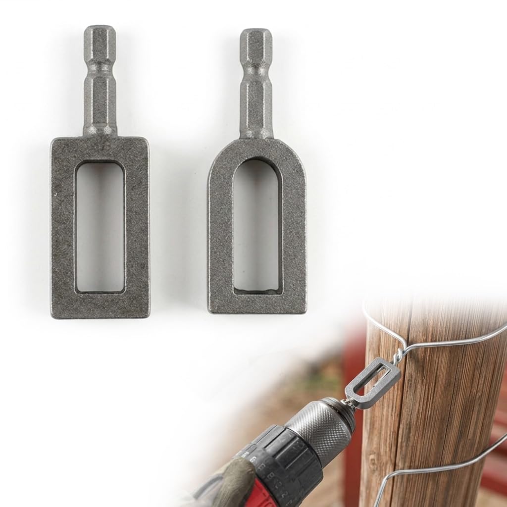 Serplex® Wire Twister Tool for Drill, Wire Nut Twisting Tool for Drill, 1/4" Hex Shank, Cable Twister for Fencing, Rebar Tying & Construction (9#+11#)-image-8