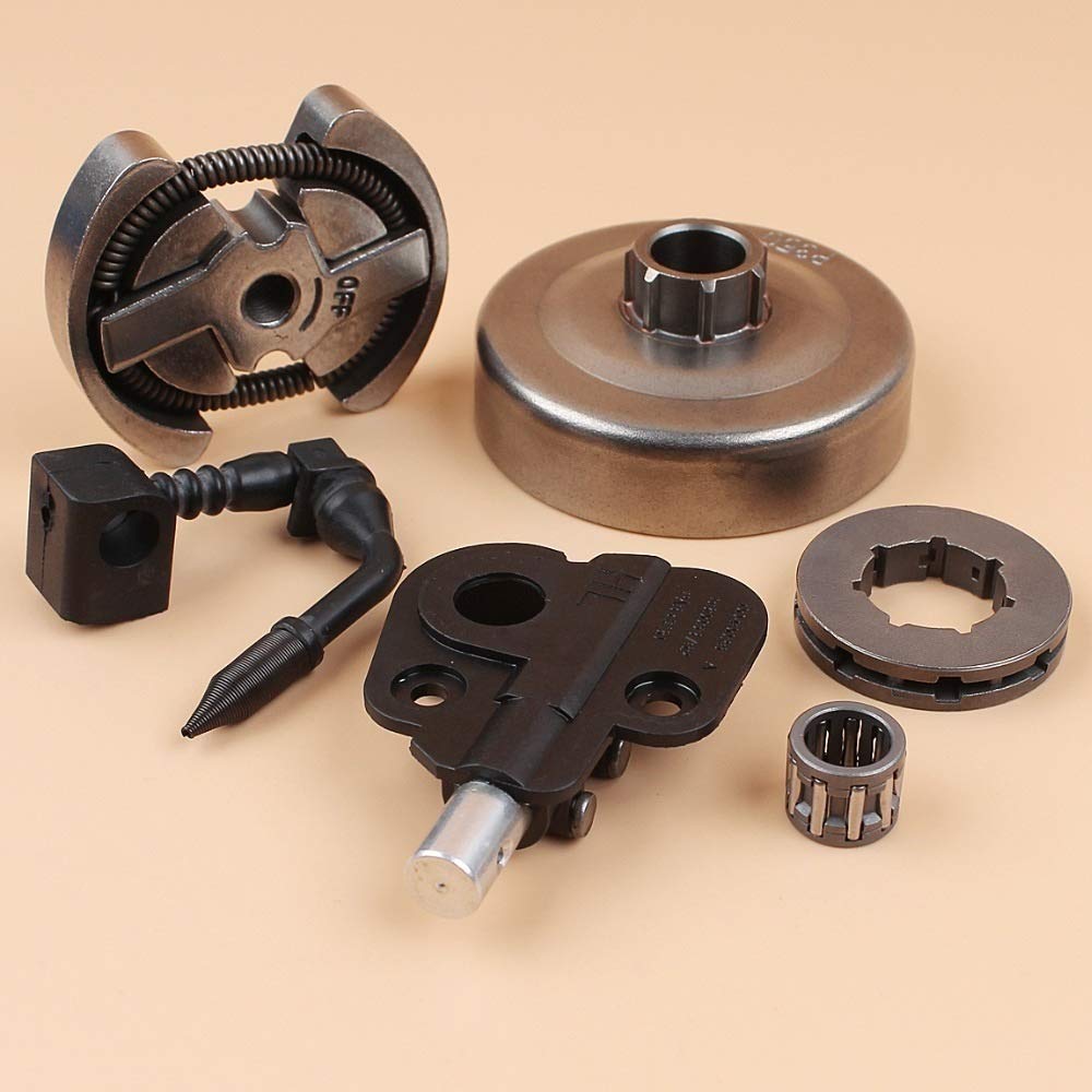Motor de bomba de aceite de tambor de embrague de piñón de .325 "8T compatible con repuestos de motosierras Partner 350351