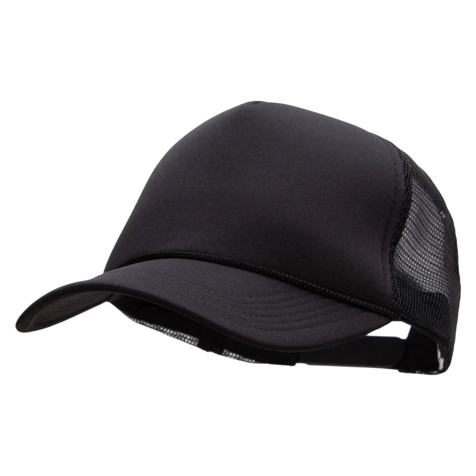 Mega CapMG Summer Foam Mesh Trucker Cap - Black, Black, One size