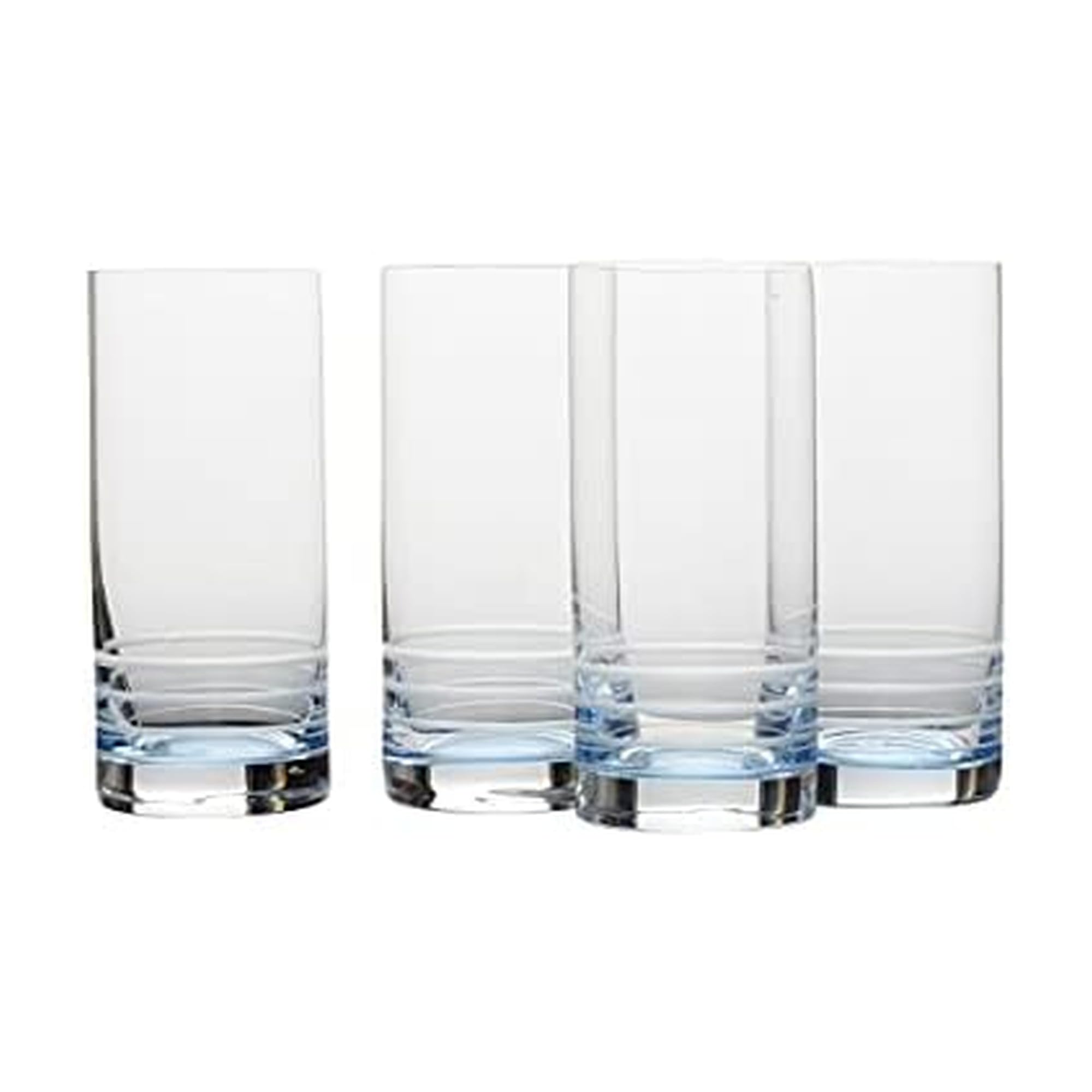 Mikasa Cal Ombre Highball Tumbler Cups Set of 4 17-Ounce Blue