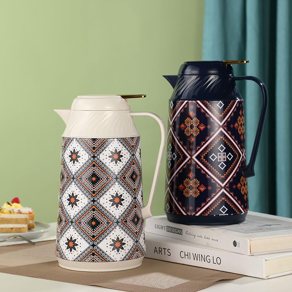Skandynawski retro termos restauracja salon gospodarstwo domowe termiczna butelka na wodę podgrzewacz butelka na gorącą wodę mała 970 ml duża pojemność recepcja biurko termos do kawy przenośny