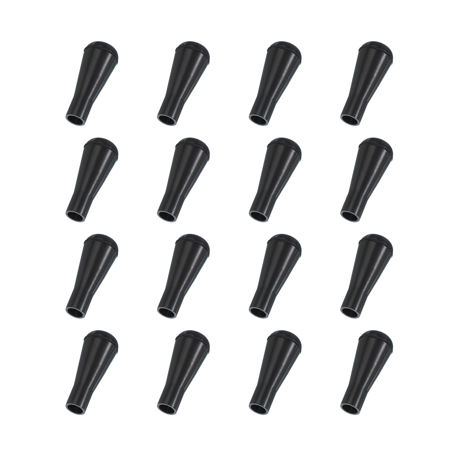 PATIKIL Soft Rubber Arrowhead, 16 Pcs Safety Archery Arrow Tips Practice Tips Broad Heads Replacements Arrow Points for Hunting Outdoor Archery Game Practice, Black