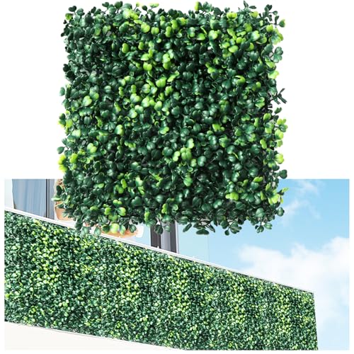 Fanyeibaodi Grass Wall Panels,12Pcs 10'x 10' Artificial Boxwood Panels for Indoor Outdoor...