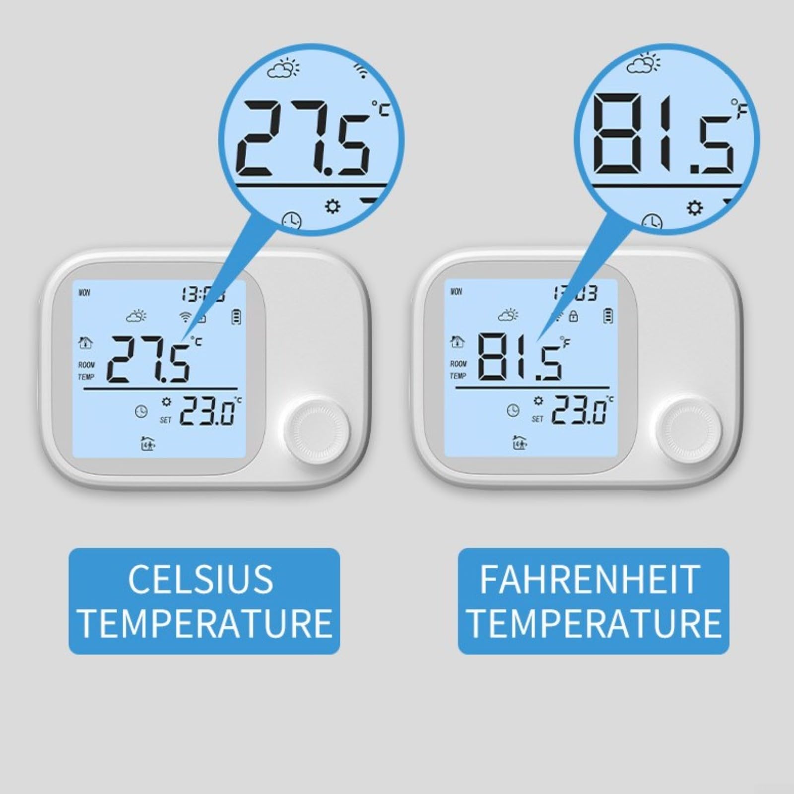 Termostato intelligente, regolatore di temperatura, regolatore di riscaldamento per caldaia a gas dell'acqua, per TUYA WiFi RF433 wireless, per controllo vocale ALEXA, lungo 300 m, USB a