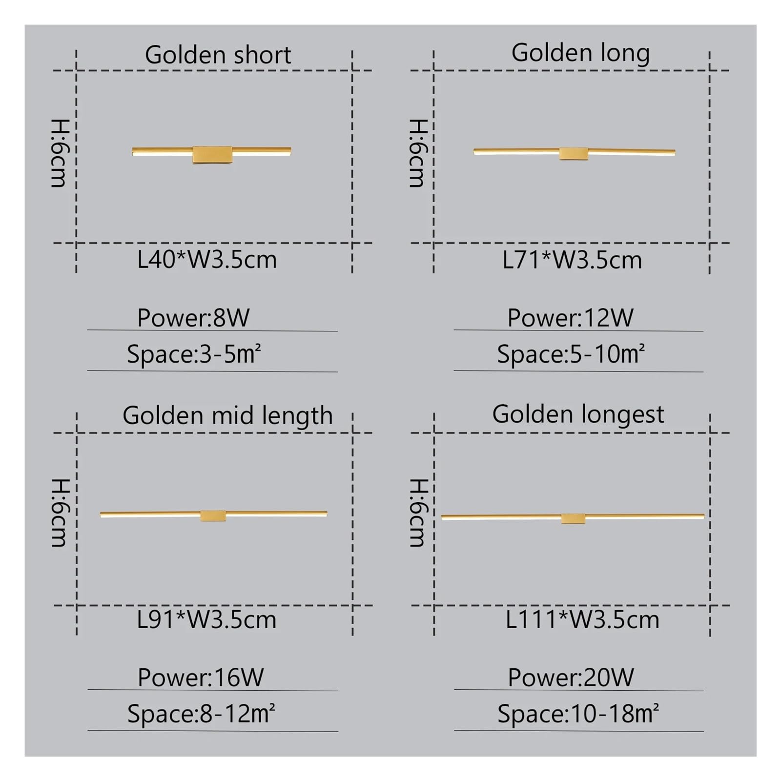 Luminaires d'intérieur LED modernes L70 90 110 cm, montage mural, éclairage for miroir de salle de bain et de courtoisie(Cool white,Length 70cm Black)