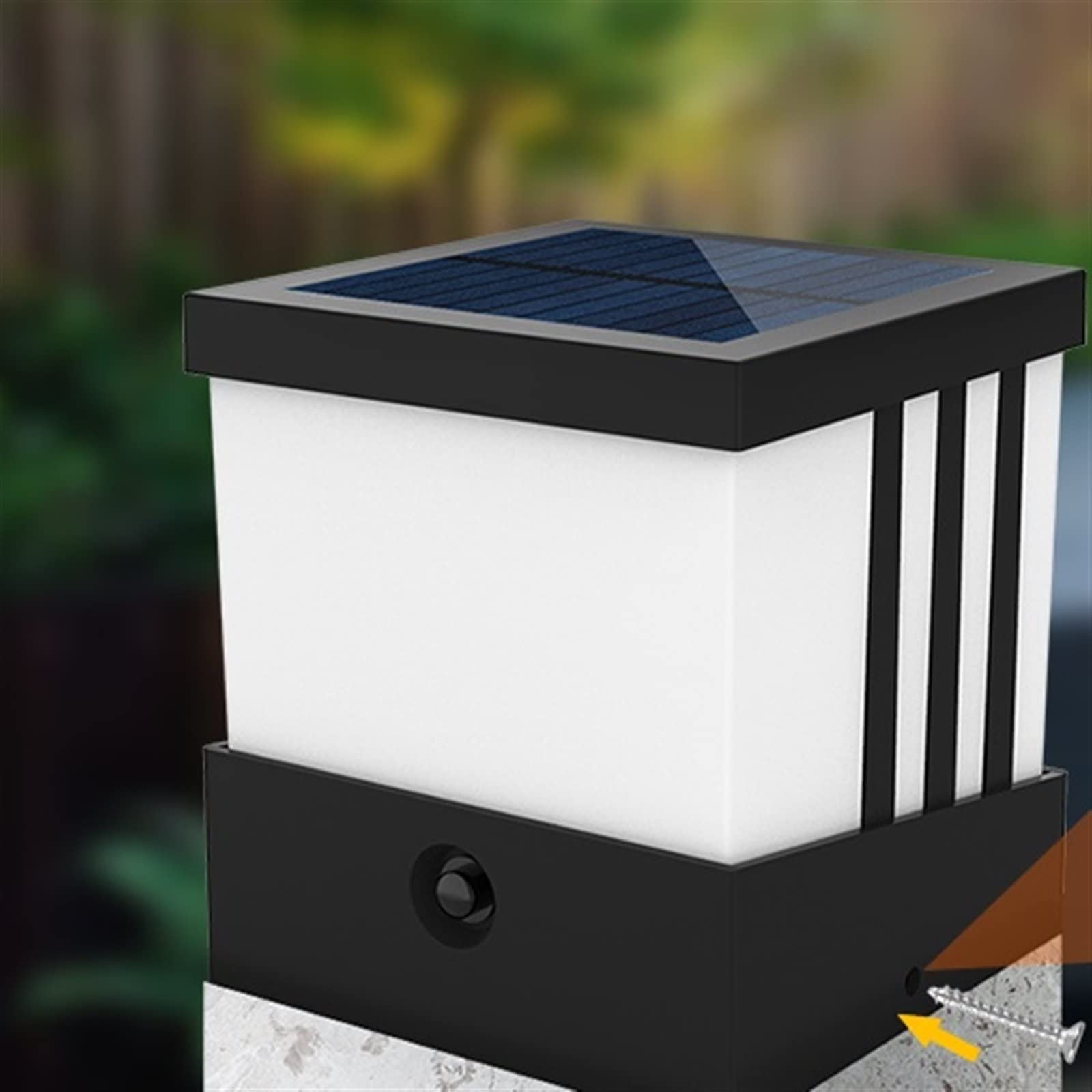 Zewnętrzna Lampa Solarna Na Słupie 2 Częściowy Zestaw ściennych Lamp Ogrodzeniowych Do Dekoracji Ogrodu Zewnętrzne Lampy Solarne