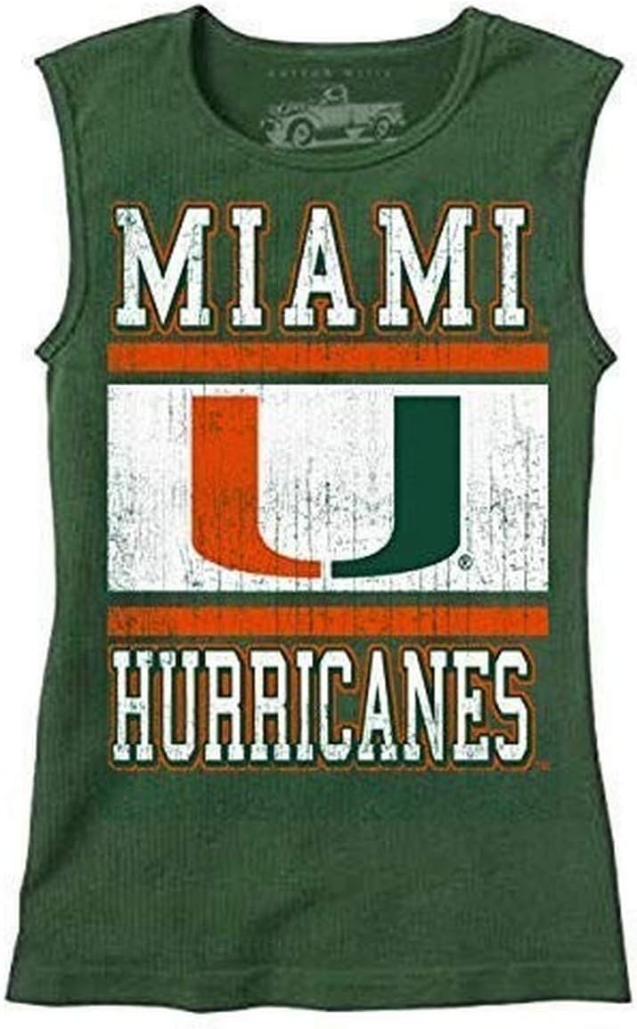Cotton Willy NCAA Girls Sleeveless Tee Miami Hurricanes