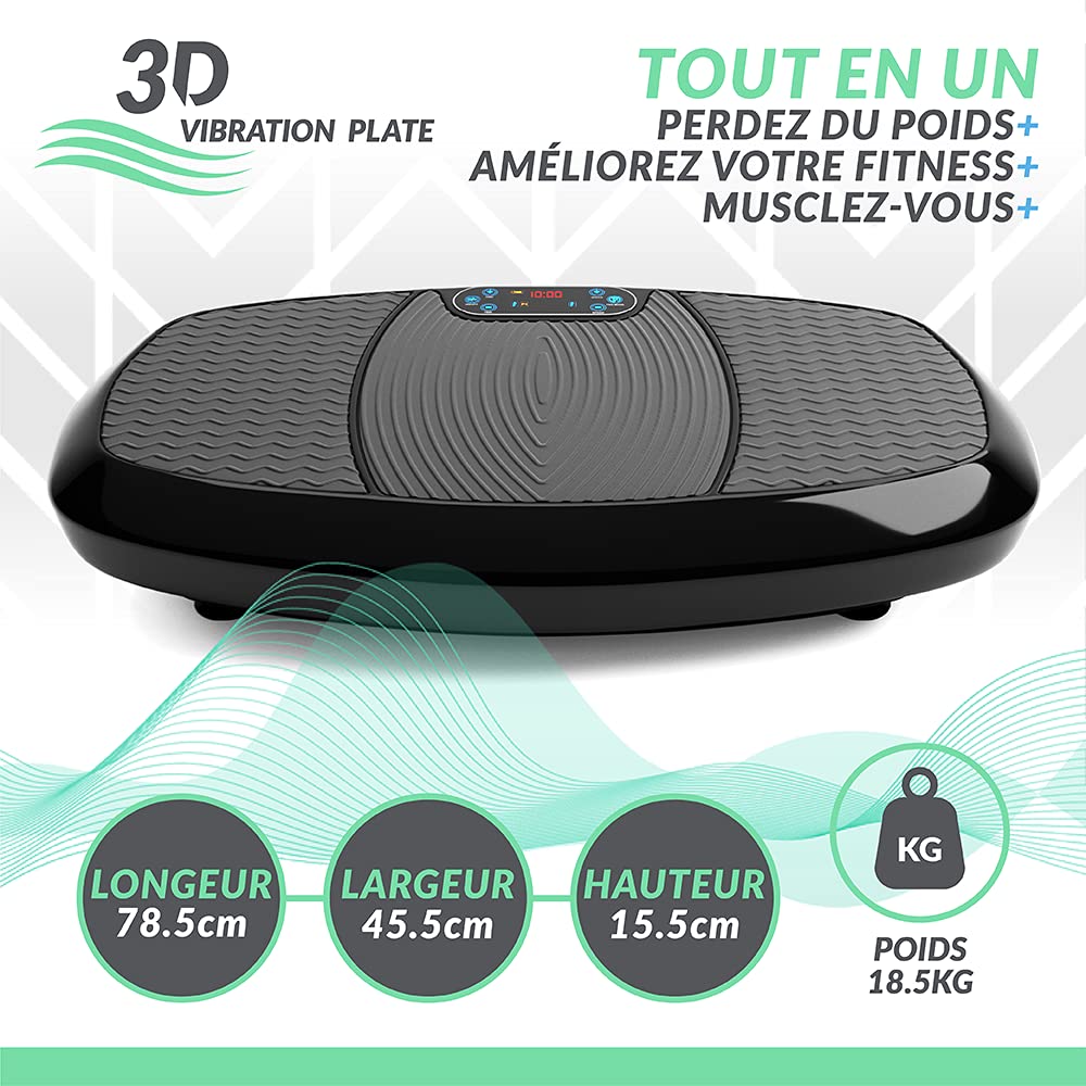 Plateforme Vibrante & Oscillante Bluefin Fitness à Doubles Moteurs 3D
