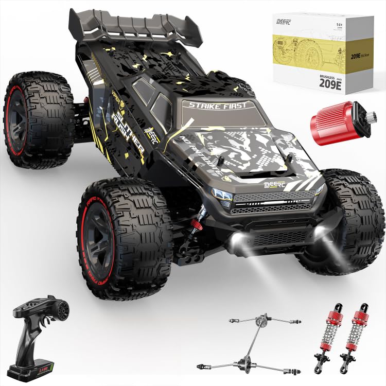 Amazon.co.jp: DEERC ラジコンカー 1/10 大型バギー オフロード 四輪