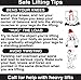 Brady 92318 Paper Labels Safe Lifting Tips Labels , Black/Red On White, 6" Height x 6" Width, Legend "Safe Lifting Tips Bend Your Knees Etc" (500 Labels per Roll, 1 Roll per Package)