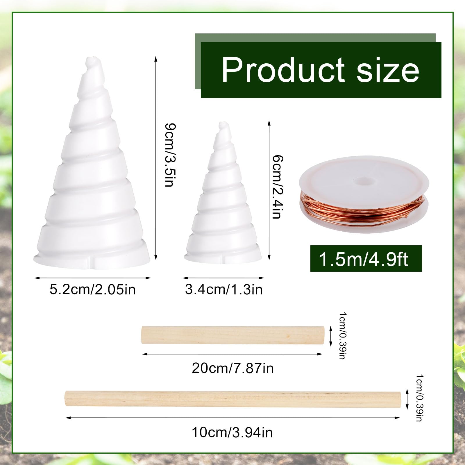 Kit Elettrocoltura Con Filo Di Rame 2.5m - Spirale Ighina E Supporti Per Piante - Foto 7