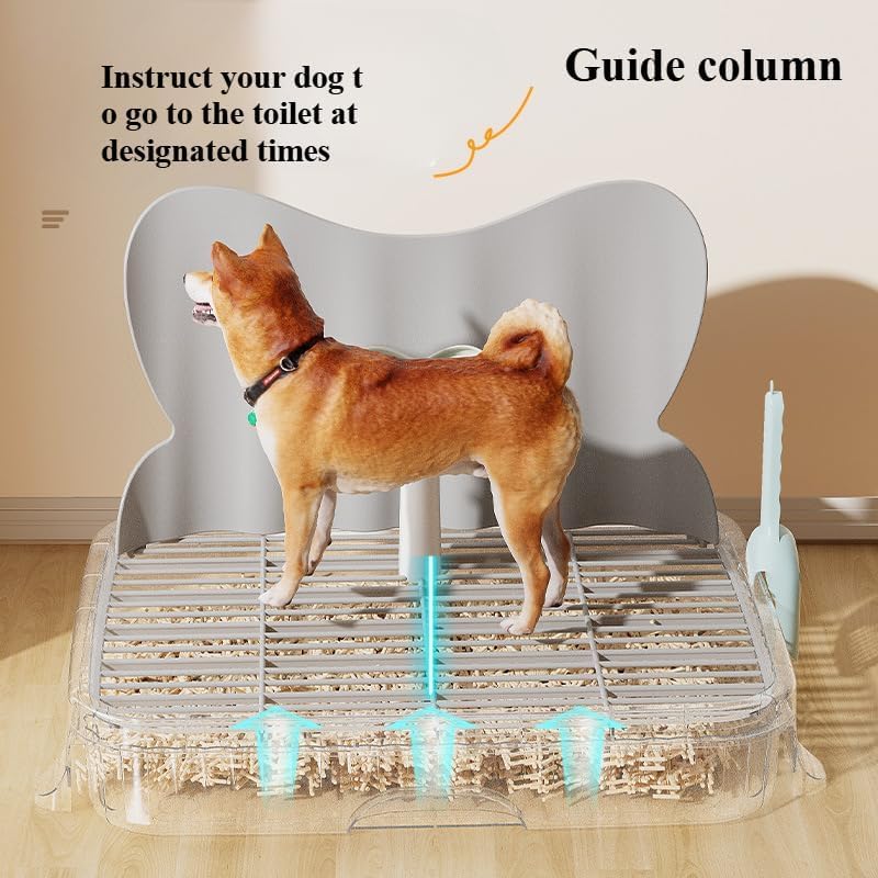 Emily Pets Dog Potty Training Tray - Leakproof & Detachable Pet Toilet with Non-Slip Grill, Waterproof PP Material for Small & Medium Dogs, Easy to Clean 2