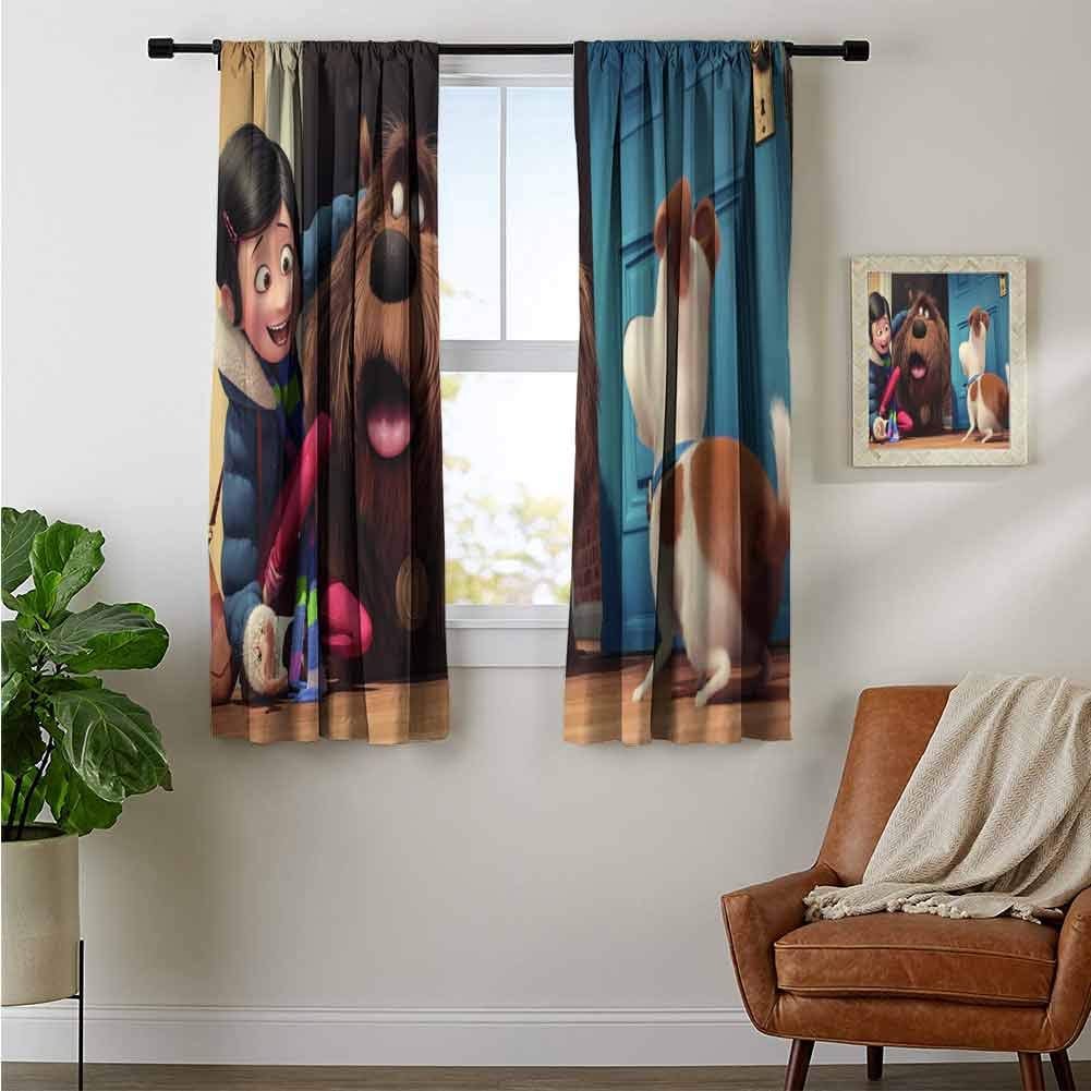 Bocking Ight Rod Curtains The Secrete Life of Pets Movie Original for Baby Bedroom
