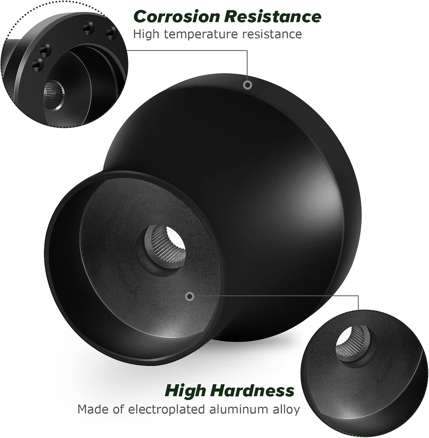 Golf Cart Steering Wheel Adapter for Yamaha (Black Golf Cart Adapter for Yamaha) - Image 5