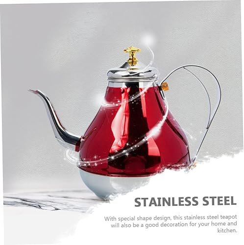 Miniatura 4 de Mobestech Tetera de gran capacidad Viaje Hervidor de agua caliente de doble voltaje Estufa de té Colador de tetera