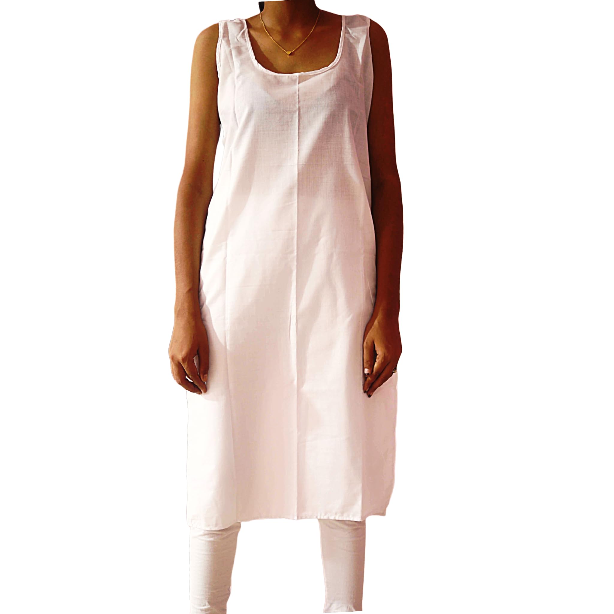 Women's Cotton Full Slip Camisole, Long Inner Slip Dress-picture-54