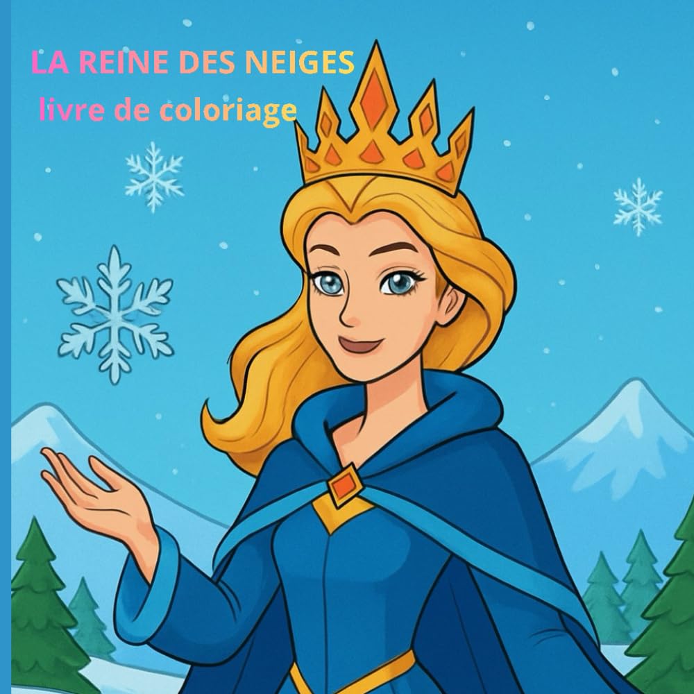 La reine des neiges: Livre de coloriage, colorie la magie et la neige l'univers enchanteur de la Reine des Neiges