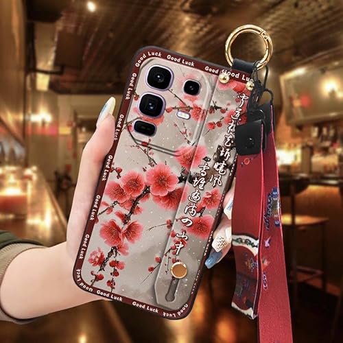 Phone Case Compatible with infinix Note50 Pro+/X6856, Shockproof Ring Waterproof Dirt-resistant Lanyard Wristband For Mom Anti-k