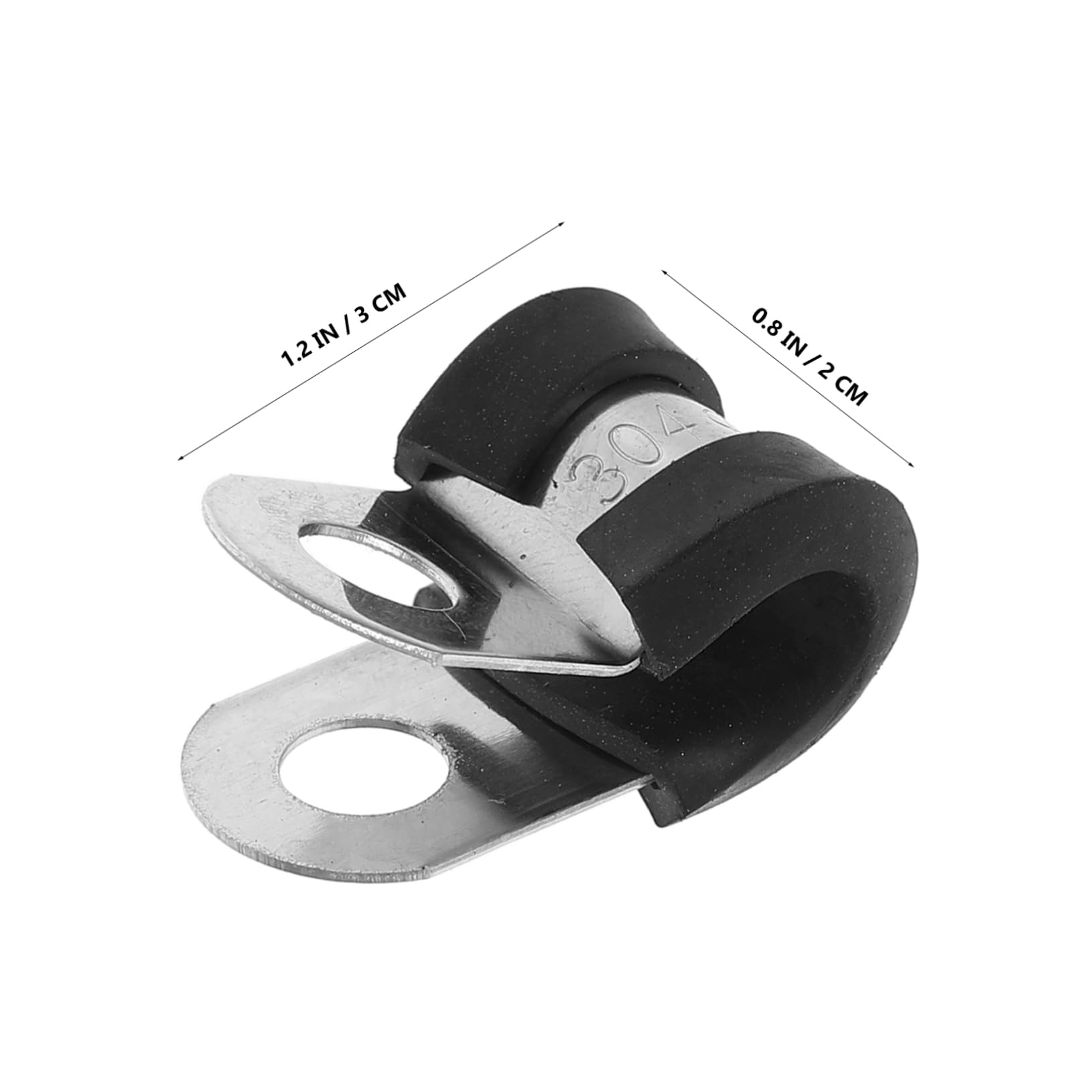 ABOOFAN 100pezzi Raccordi in Acciaio Inossidabile per Rinforzo di Recinzioni Kit di Fascette Stringitubo Fascette per Impieghi Gravosi in Acciaio Inossidabile Stringicavo per Gestione di C