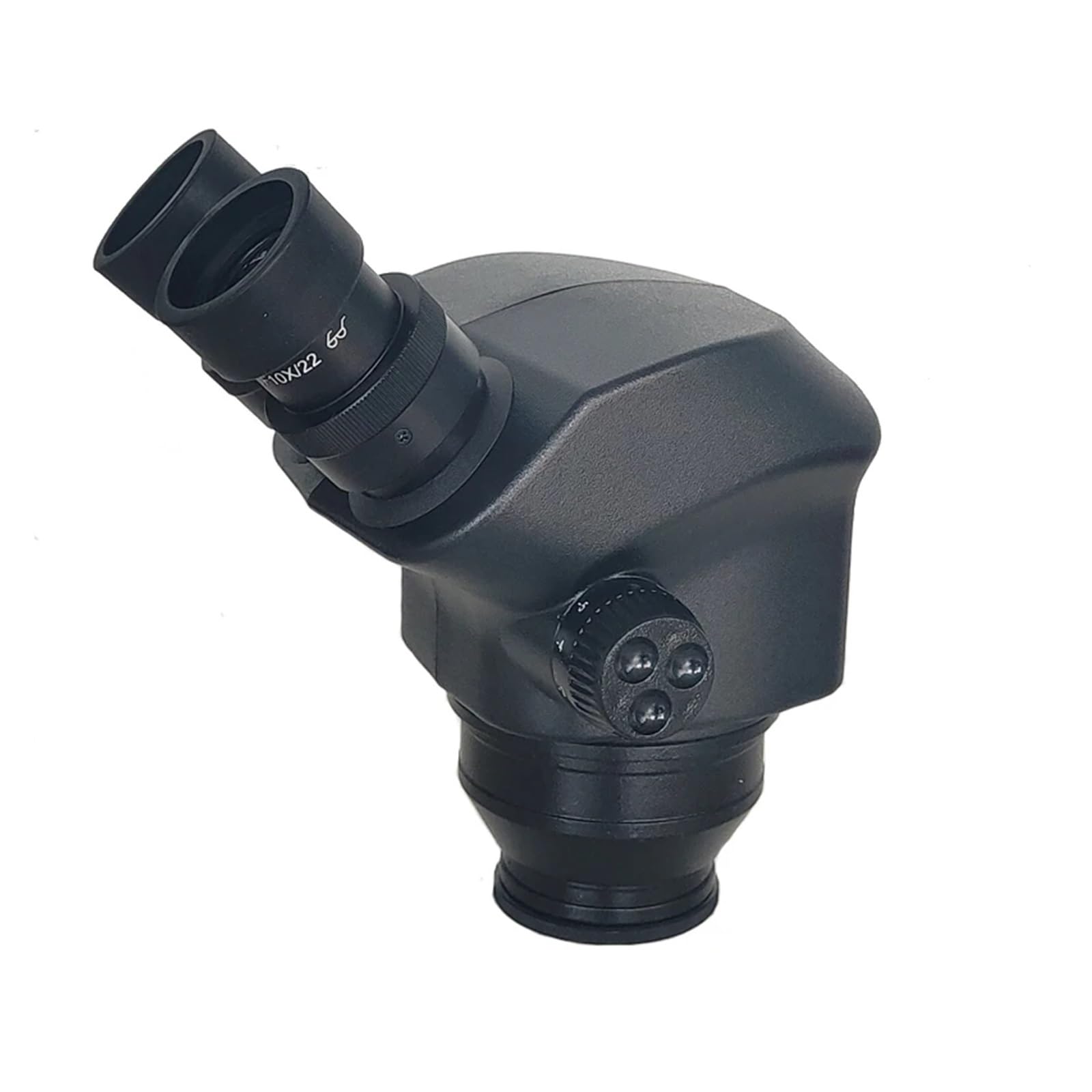 Cabezal de microscopio estereoscópico Binocular de plástico 7X-50X for Laboratorio, teléfono móvil, PCB, Herramienta de Soldadura(Black)