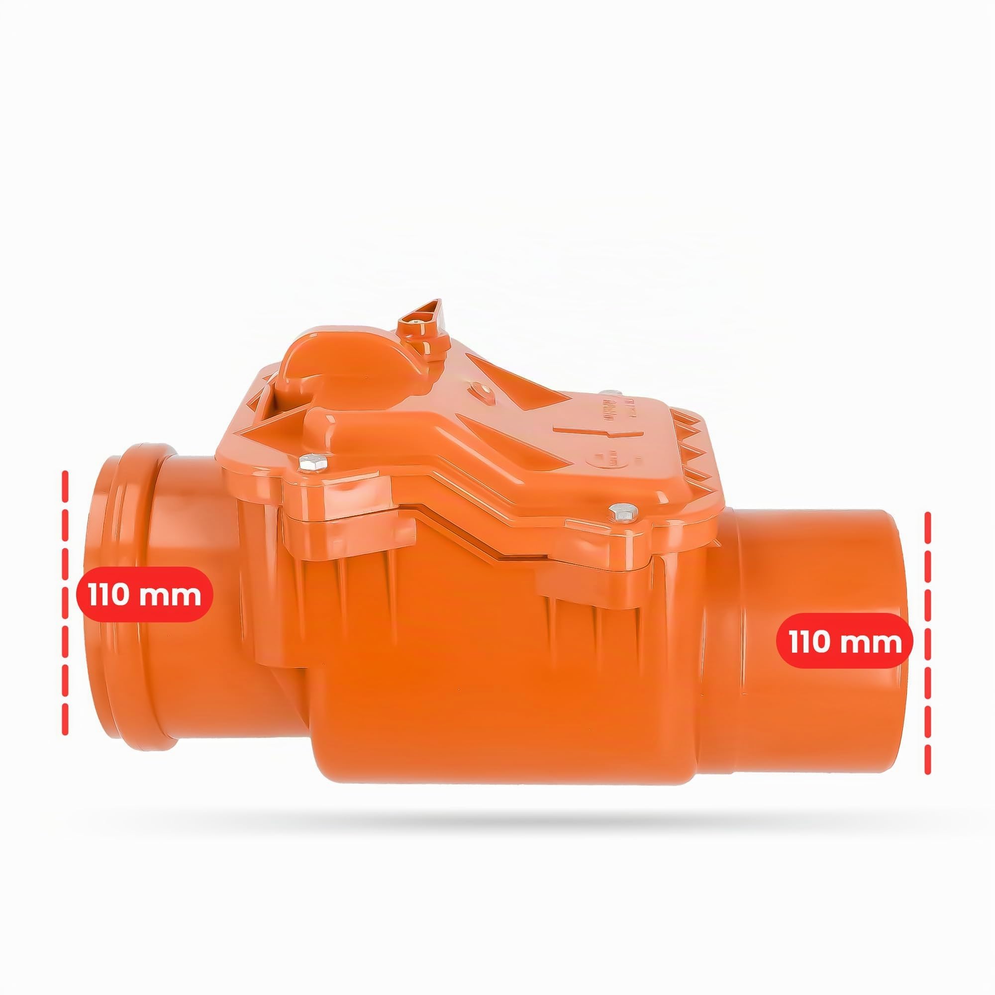 Válvula Antirretorno Diámetro dn 110 PVC de no Retorno Anti-flood con Bloqueable Solapa de Volver
