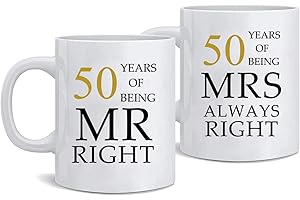 50th Anniversary Coffee Mugs for Parents