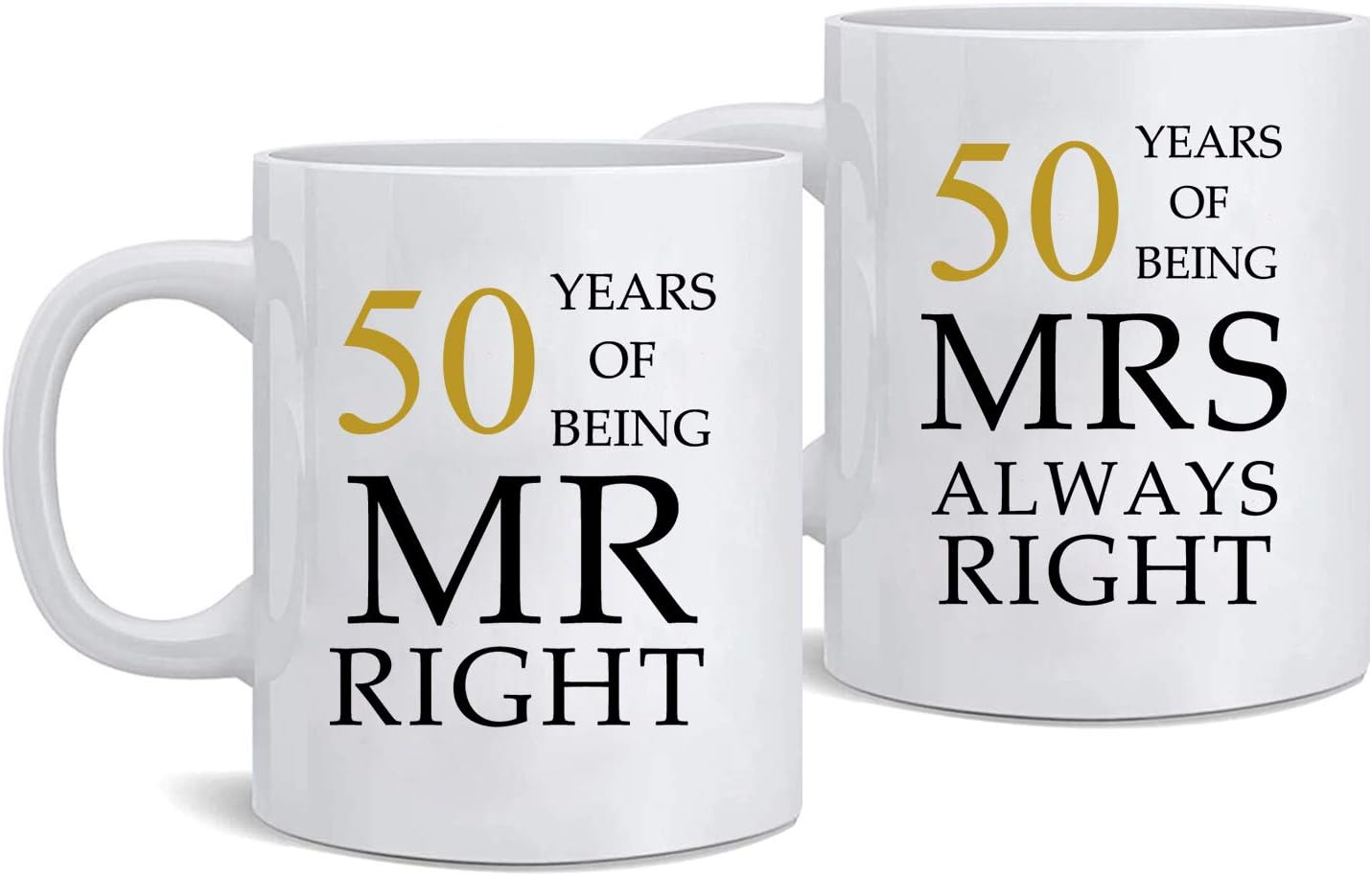 KMCH 50th Wedding Anniversary for Couples, Golden 50th Anniversary for Parents, 50th Wedding Anniversary Coffee Mugs Grandparents Couples Mugs 50 Year Parents Anniversary Mug
