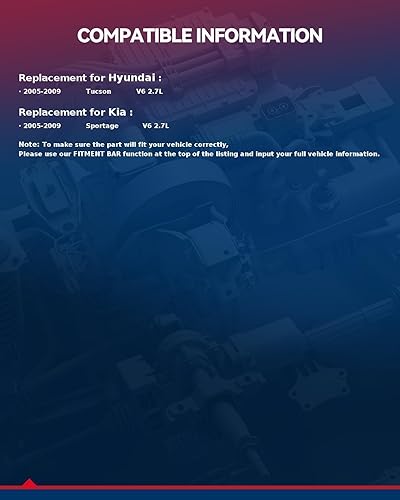 Miniatura 3 de KAX Compresor de aire acondicionado 98374 con embrague, compatible con Tucson, Sportage, 2.7L, 2005-2009, Reemplazar # 1222019, 639315, 98374,