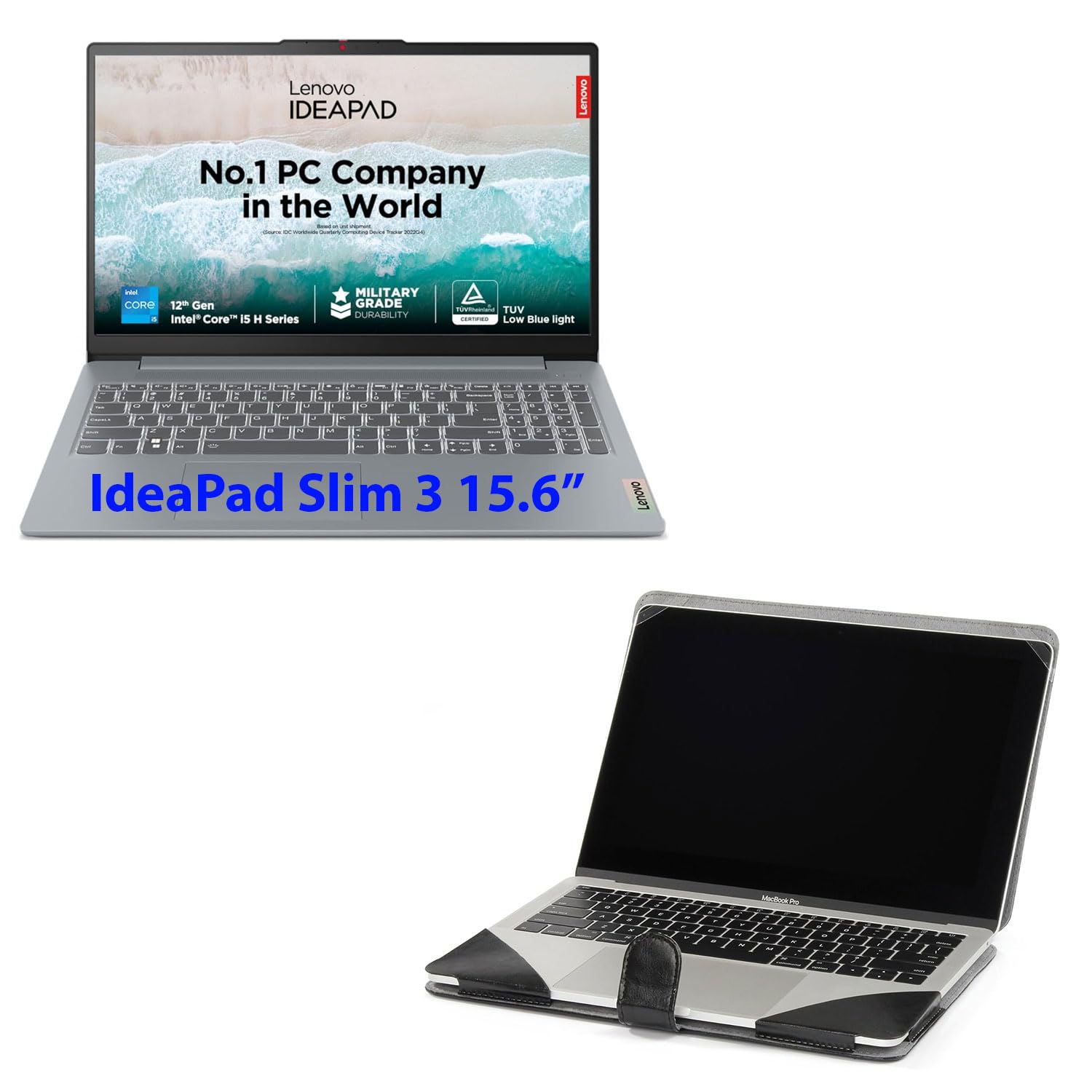 Dorca® case for Lenovo IdeaPad Slim 3 15IAU7 15ITL6,15IRH8, Elegant PU Leather Laptop Cover, Black (B0D8K6YPWX) Amazon Price History, Amazon Price Tracker