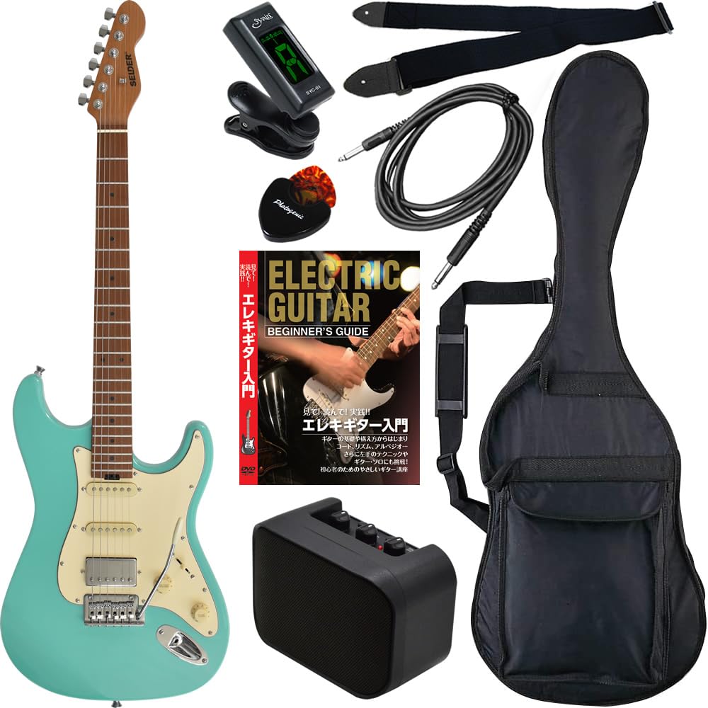 SELDER セルダー エレキギター ストラトキャスター　ピーコックグリーン Amazon | SELDER セルダー エレキギター ストラトキャスタータイプ ST