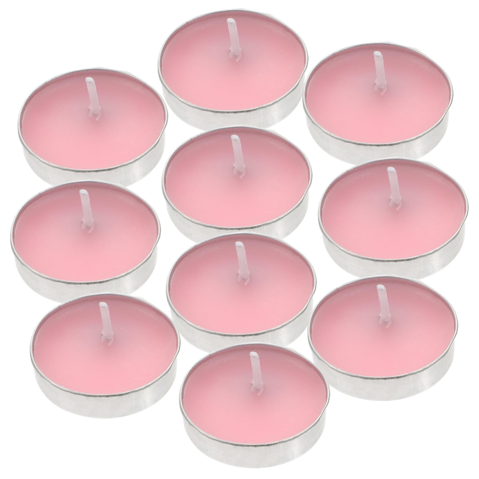 GOOHOCHY Paraffin Wax Floating Candles 10pcs Unscented Small Candles for Wedding Decor 3.5cm Diameter