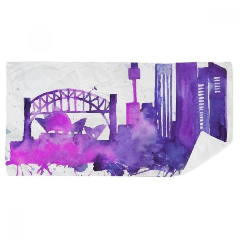 Débarbouillette Opéra de Sydney de qualité supérieure 35x70 cm