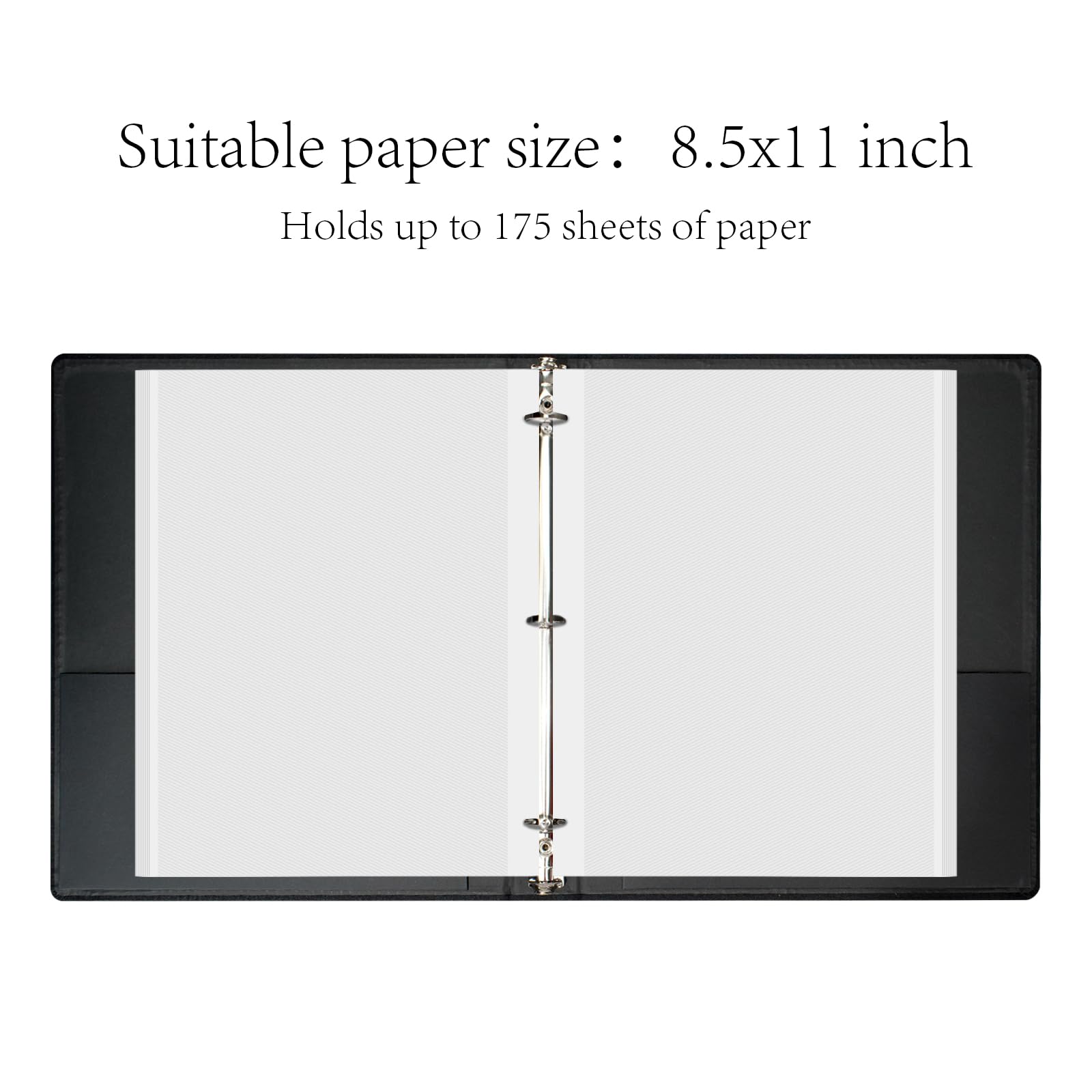 Snapklik.com : Hiwhy 3 Ring Binder 1 Inch Round Rings Durable Binder