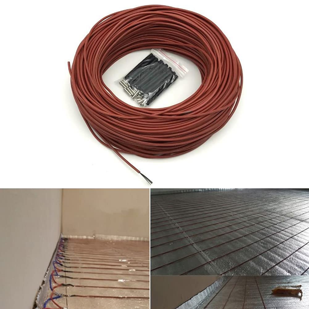 SPORTARC Câble de chauffage au sol, 12 K, 33 ohm/m, fibre de carbone, câble de chauffage radiant infrarouge pour sol chaud